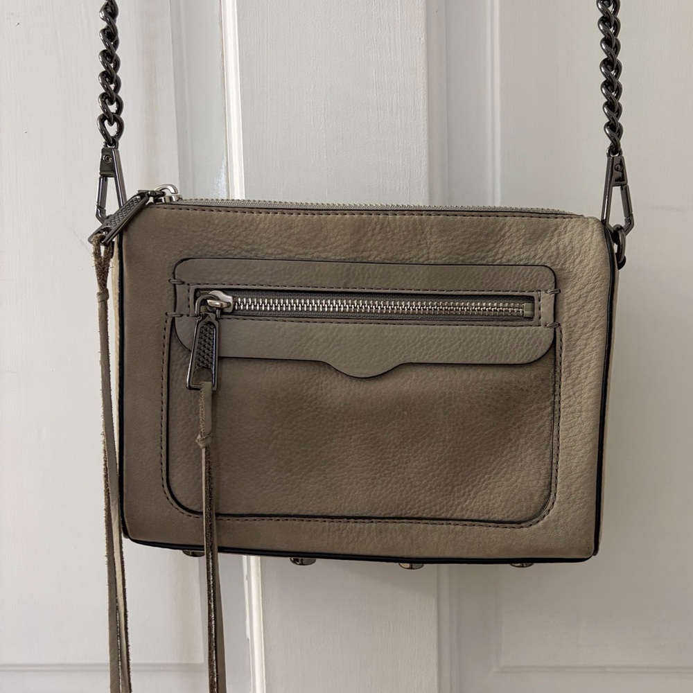 Like New - Rebecca Minkoff Avery Taupe Crossbody Bag